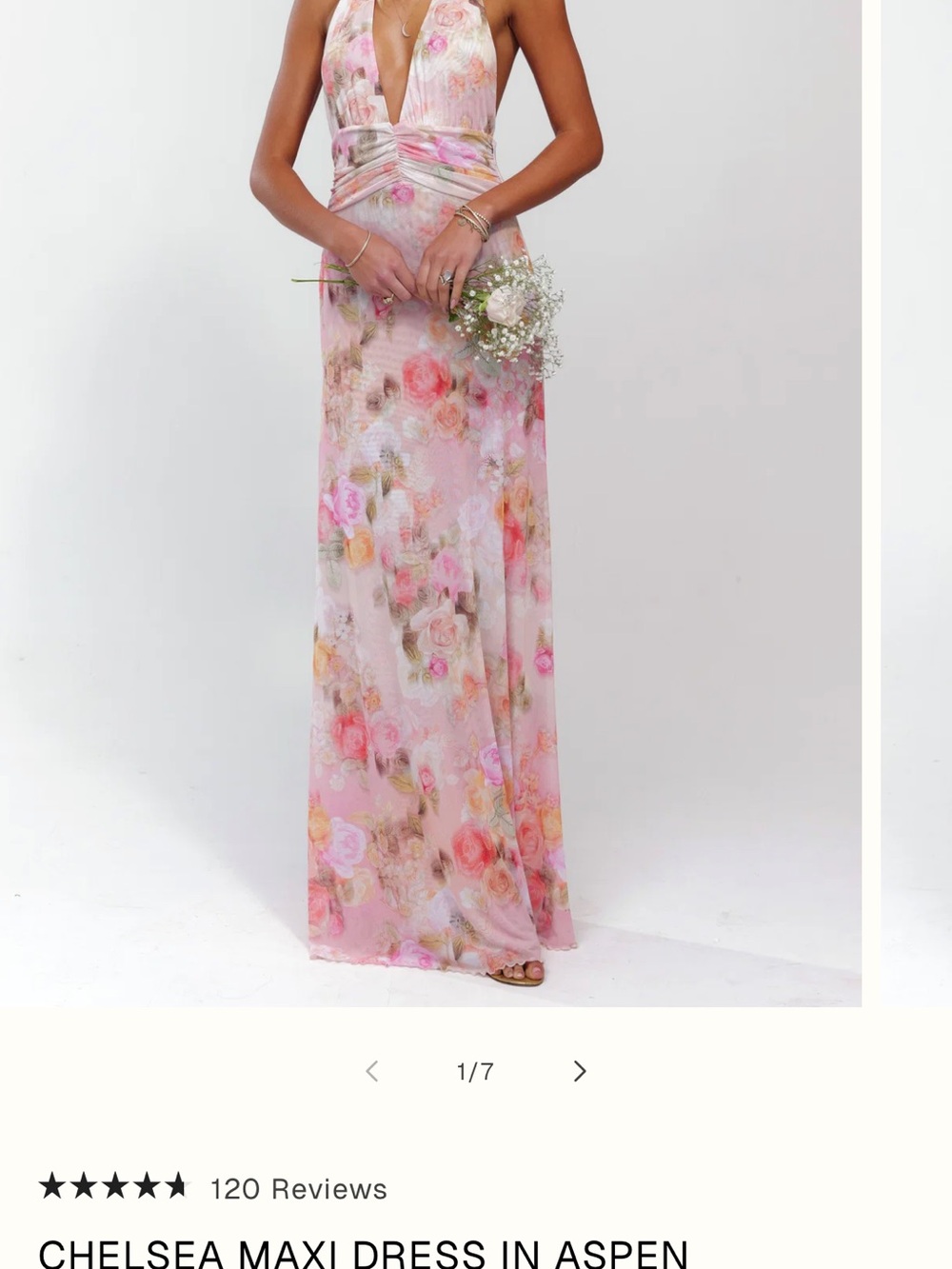 RESA Pink Floral Chelsea Maxi Dress